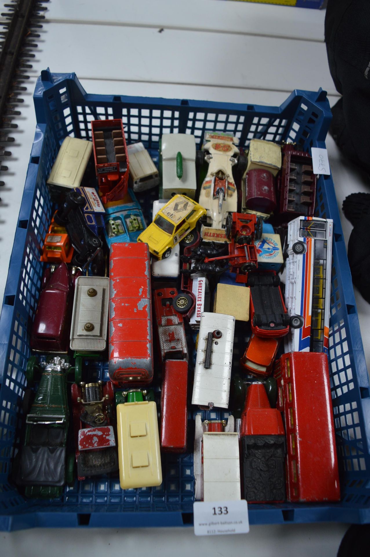 Tray of Playworn Diecast Model Cars