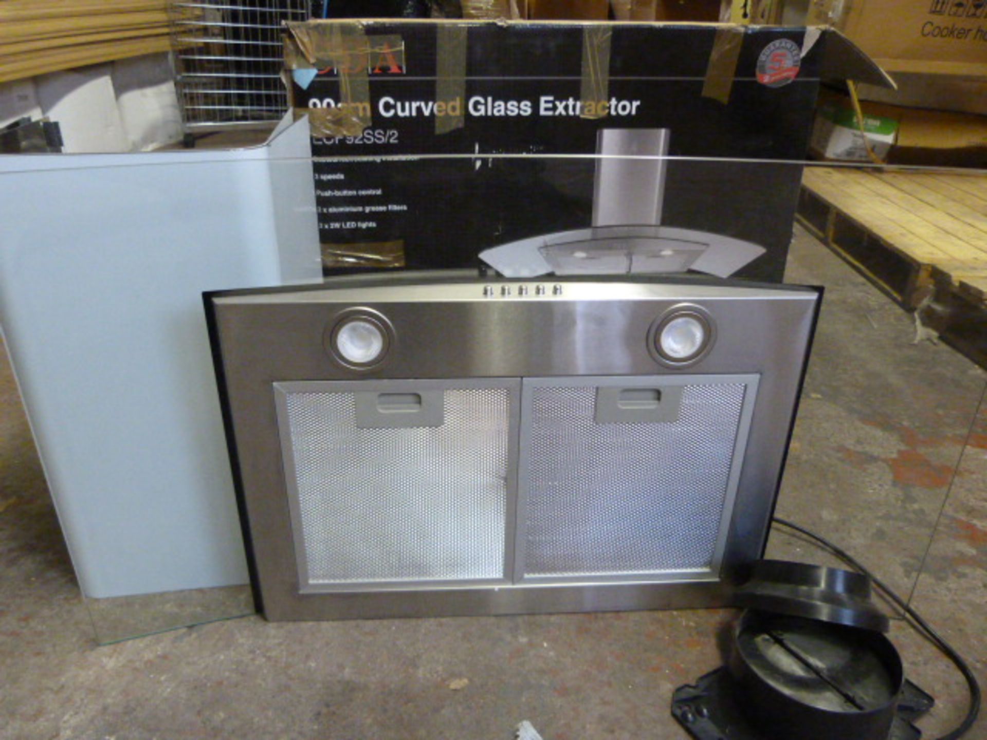 *CDA 90cm Curved Glass Extractor