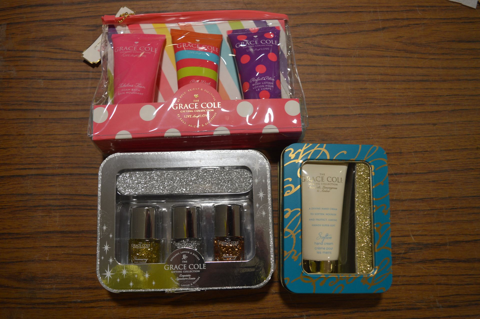 *Three Assorted Grace Cole Gift Sets