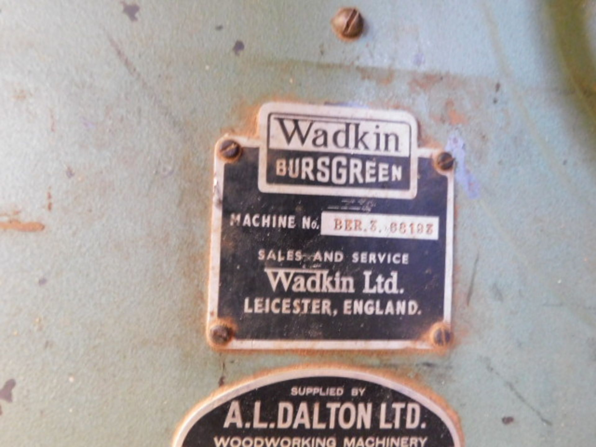 *Wadkin Ber3 Braked Spindle Moulder 1968 Ser No 68193 With Holzher 1117 Feed - Image 2 of 3