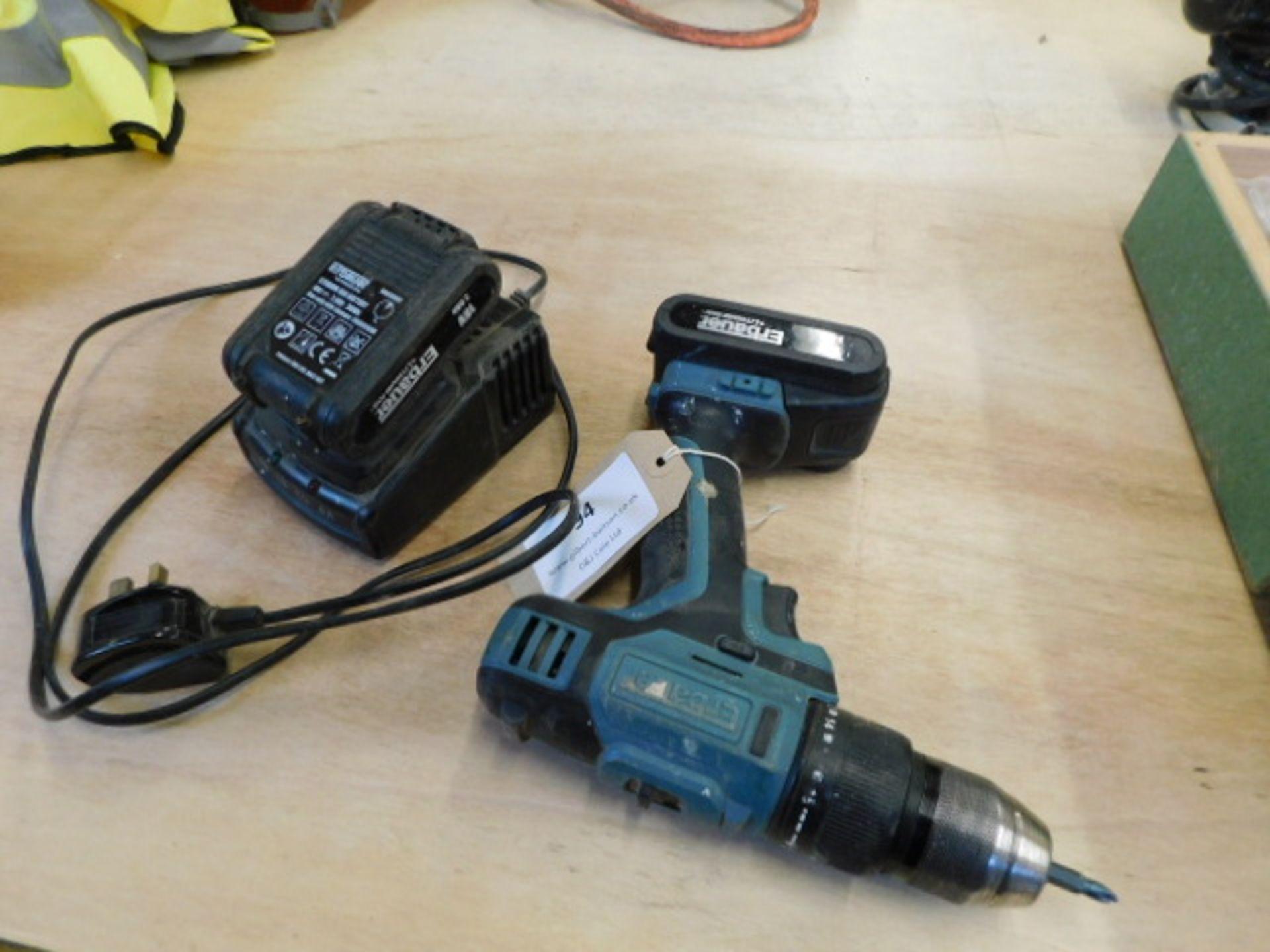 * Erbauer Cordless Drill with spare battery and charger