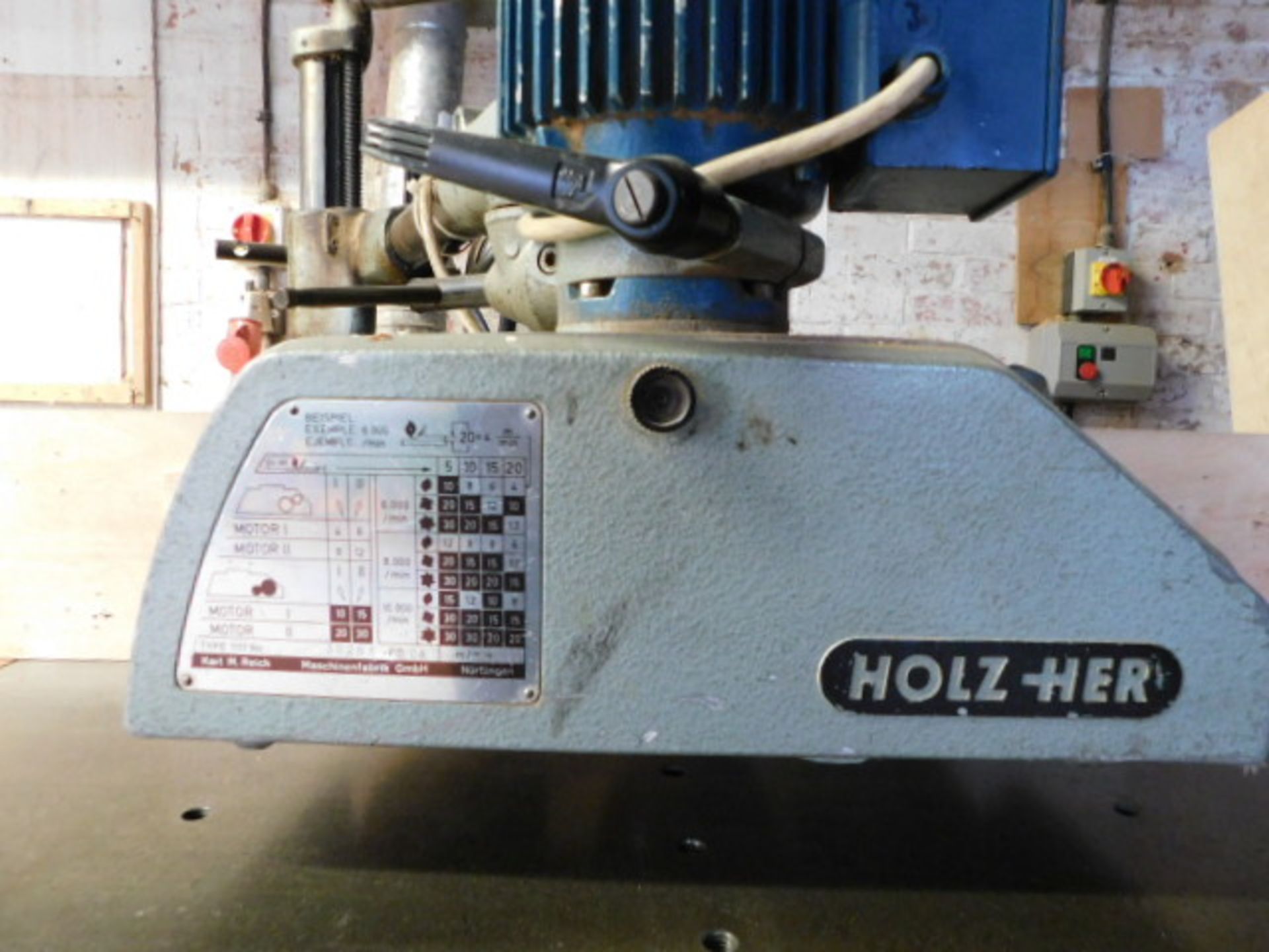 *Wadkin Ber3 Braked Spindle Moulder 1968 Ser No 68193 With Holzher 1117 Feed - Image 3 of 3