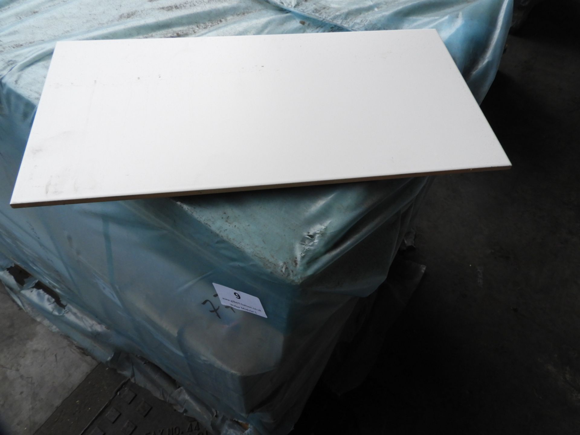 *Pallet Containing 54m^2 of 25x50mm White Ceramic Wall Tiles