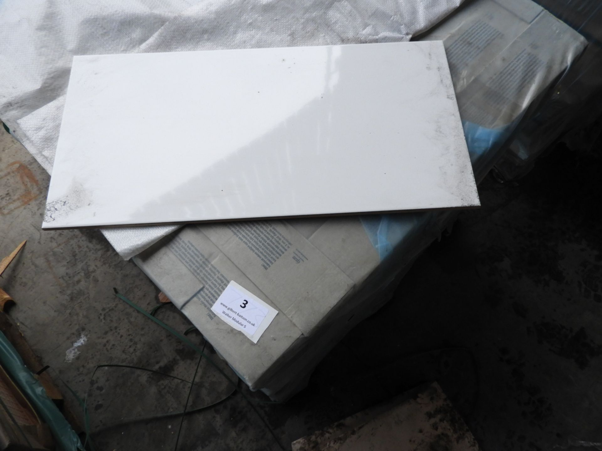 *Pallet Containing 51.84m^2 of 30x60mm White Ceramic Tiles