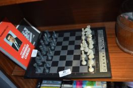 Electric Chessboard with Pieces and a Chess Strate