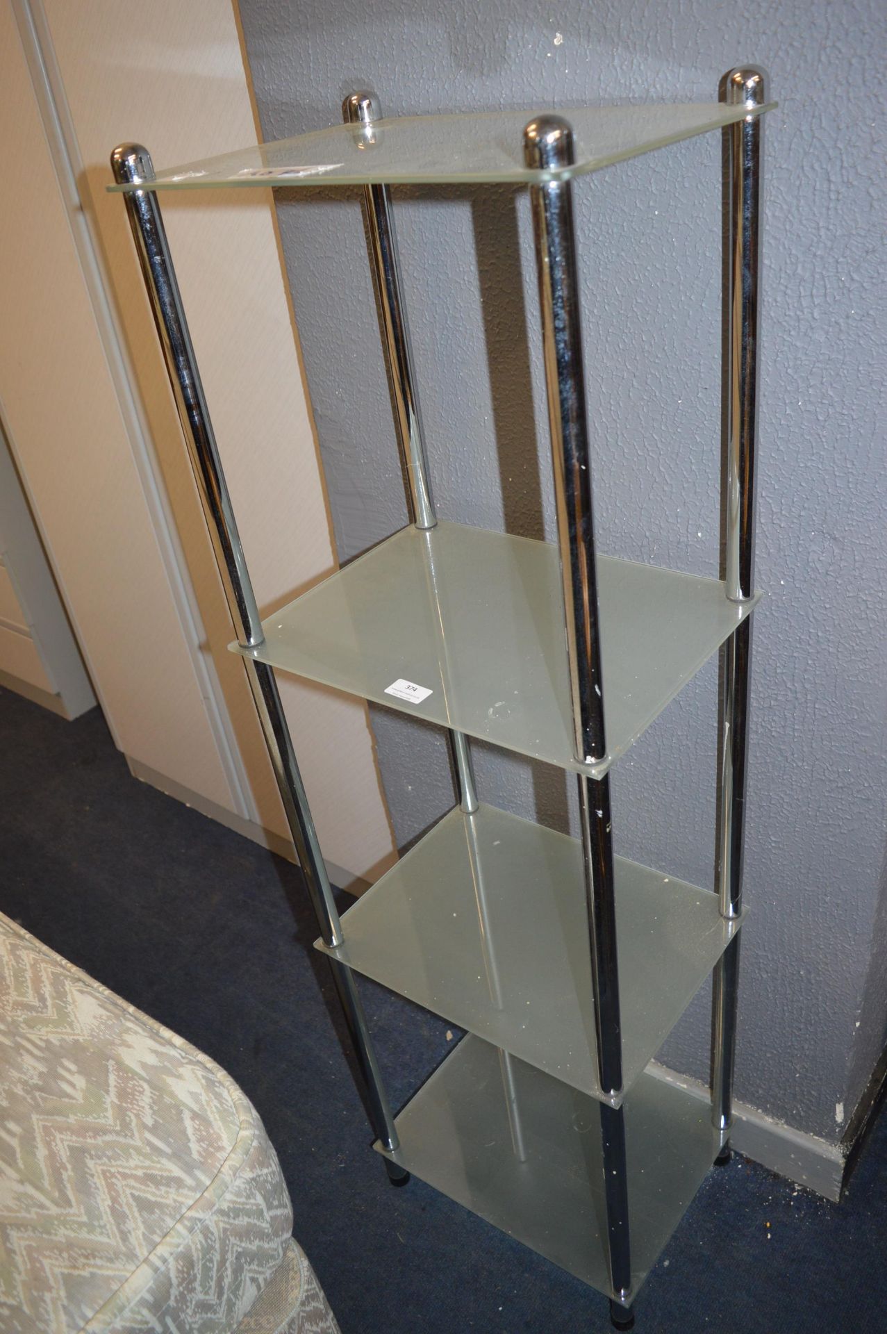 Chrome & Glass Bathroom Shelves