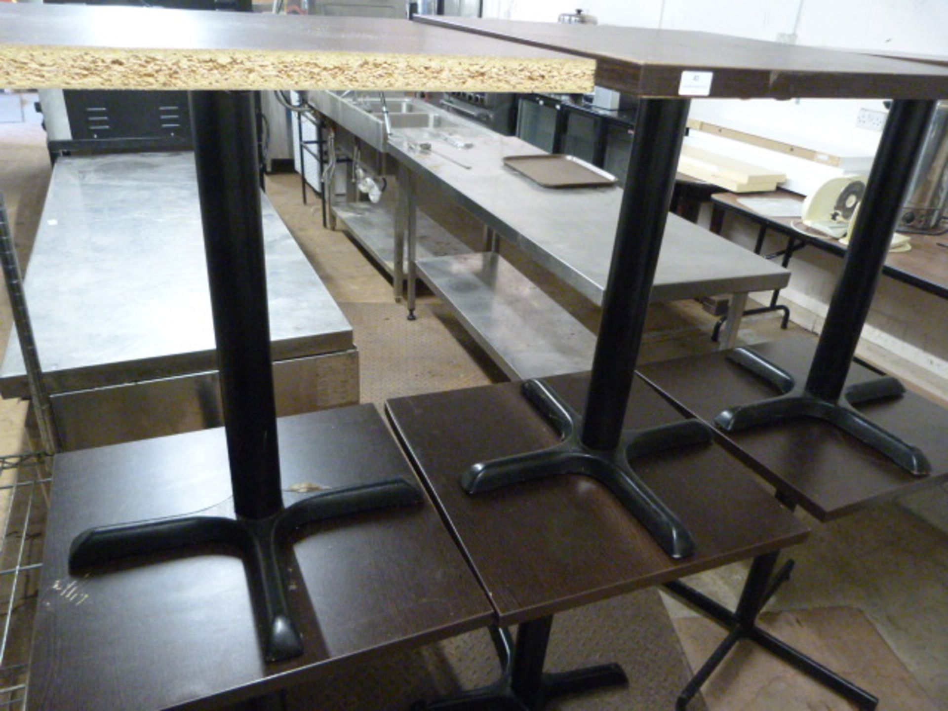 Six Single Pedestal Tables