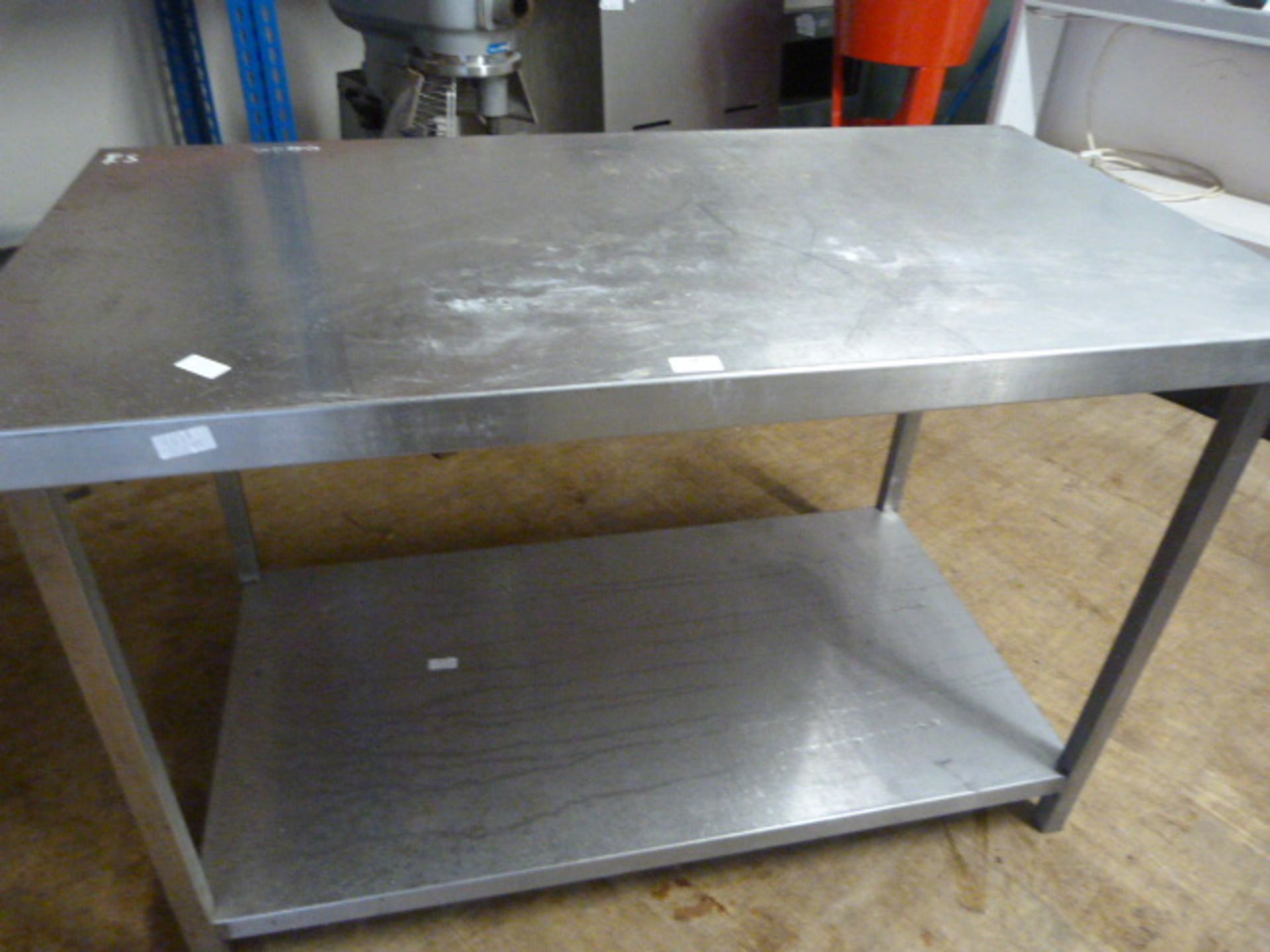 *Stainless Steel Preparation Table 120x65x77cm