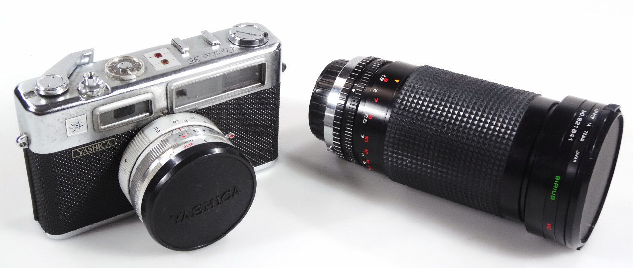 Various cameras, Polaroid, etc, Yashica, Sirrus MCAuto Zoom 1:4.0-5.6 lens, boxed camera, etc. (a - Image 3 of 3