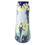 A Macintyre Moorcroft Florian ware vase, decorated with a design of yellow violets, hand written