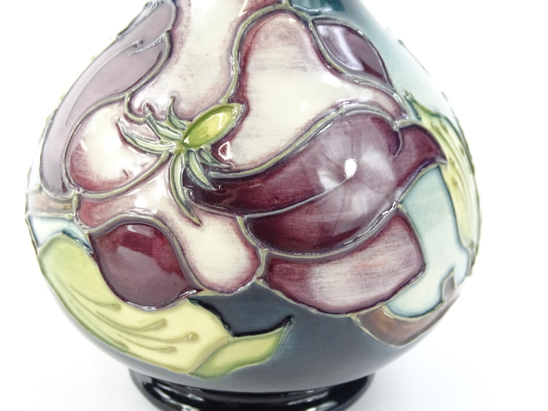 A Moorcroft Magnolia pattern vase, designed by Walter Moorcroft, the tube lining by Catherine - Image 2 of 3