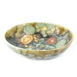 A Moorcroft Rockpool pattern bowl, designed by Wendy Mason, number 19/1000, with tube lining by