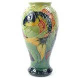 A Moorcroft Carp vase, designed by Sally Tuffin, with tube lining by Gillian Powell, impressed marks