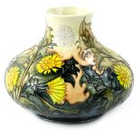 A Moorcroft Dandelion pattern limited edition vase, designed by Sally Tuffin, number 180/200,