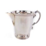 A Victorian silver cream jug, with beaded decoration, John, Edward Walter & John Barnard, London