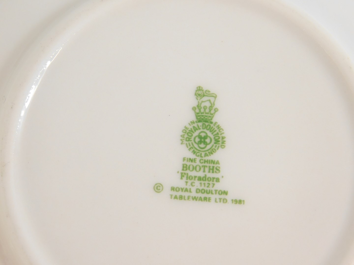 A Royal Doulton and Booths pottery and porcelain part tea service, decorated in the Floradora - Image 2 of 2