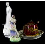 Miscellaneous ceramics, to include a Royal Doulton figure Spring HN2085, another figure Goose