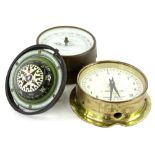 Scientific items, to include a Shortland Bowen barometer, mark 2, a Cook and Sons Limited brass