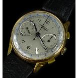 A Charles Nicolet gents chronograph wristwatch, with outer blue dial marked Telemetre, with Swiss