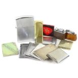 Various lighters or smoking related items, to include two oversized Zippo type pieces, cigarette