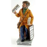 A Royal Doulton porcelain figure The News Vendor, HN2891, 22cm H.