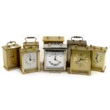 Various mainly battery operated carriage type clocks, to include Acctim, Staiger etc.Provenance: