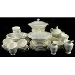A Royal Doulton arabesque pattern part dinner and tea service, to include two tureens and covers,