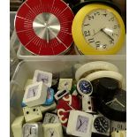 A quantity of late 20th/early 21stC alarm clocks wall clocks etc., to include a Westclox piece. (2