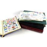 A collection of stamps, to include first day covers, an album of mainly common wealth stamps etc.
