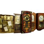 A quantity of clocks, to include three wall clocks, various Quartz movement carriage clocks etc.
