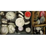 A large quantity of battery operated wall clocks, various styles. (4 boxes)Provenance: This