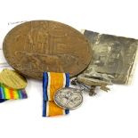 First World War medals and memorabilia, relating to a private J.Briggs 5279 of the Second