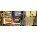 Miscellaneous books, to include art reference books on Churchill, novels etc. (3 boxes)