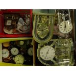 Various mainly battery operated clocks, to include anniversary examples, alarm clocks, novelty
