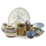 Miscellaneous Studio ceramics, to include Isle of Sky pottery bowl, a Nortsken bowl etc.