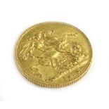 A George V 1918 full gold sovereign.