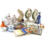 Miscellaneous ceramics etc., mainly Danish, Studio wares, to include Hoganas, a pair of Sadgas