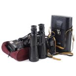 Zeiss Dialyt binoculars, 8x56B T *, 25cm H, (cased) and a Polaroid camera.