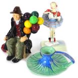 A collection of ceramics, to include Royal Doulton figurine The Balloon Man, Royal Doulton