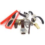 Various wristwatches, to include a Toyota promotional watch, a ladies watch with gold coloured case,