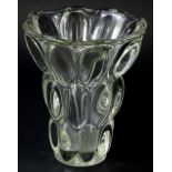 A Continental Art Glass vase, with globular decoration, unsigned, 20cm H.