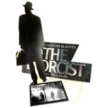 Various Exorcist related items, to include cardboard shop displays, original poster, signed