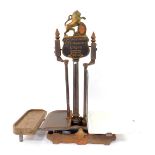 A set of Victorian cast iron Lion grocers scales, by Herbert & Sons, West Smithfield London, to