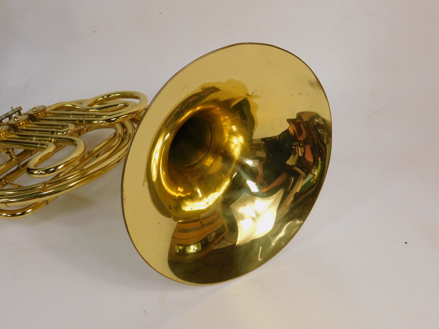 A Parrot brass French horn, cased. - Image 4 of 4