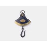 Salter's brass and cast iron quadrant balance scales, 16.5cm W.