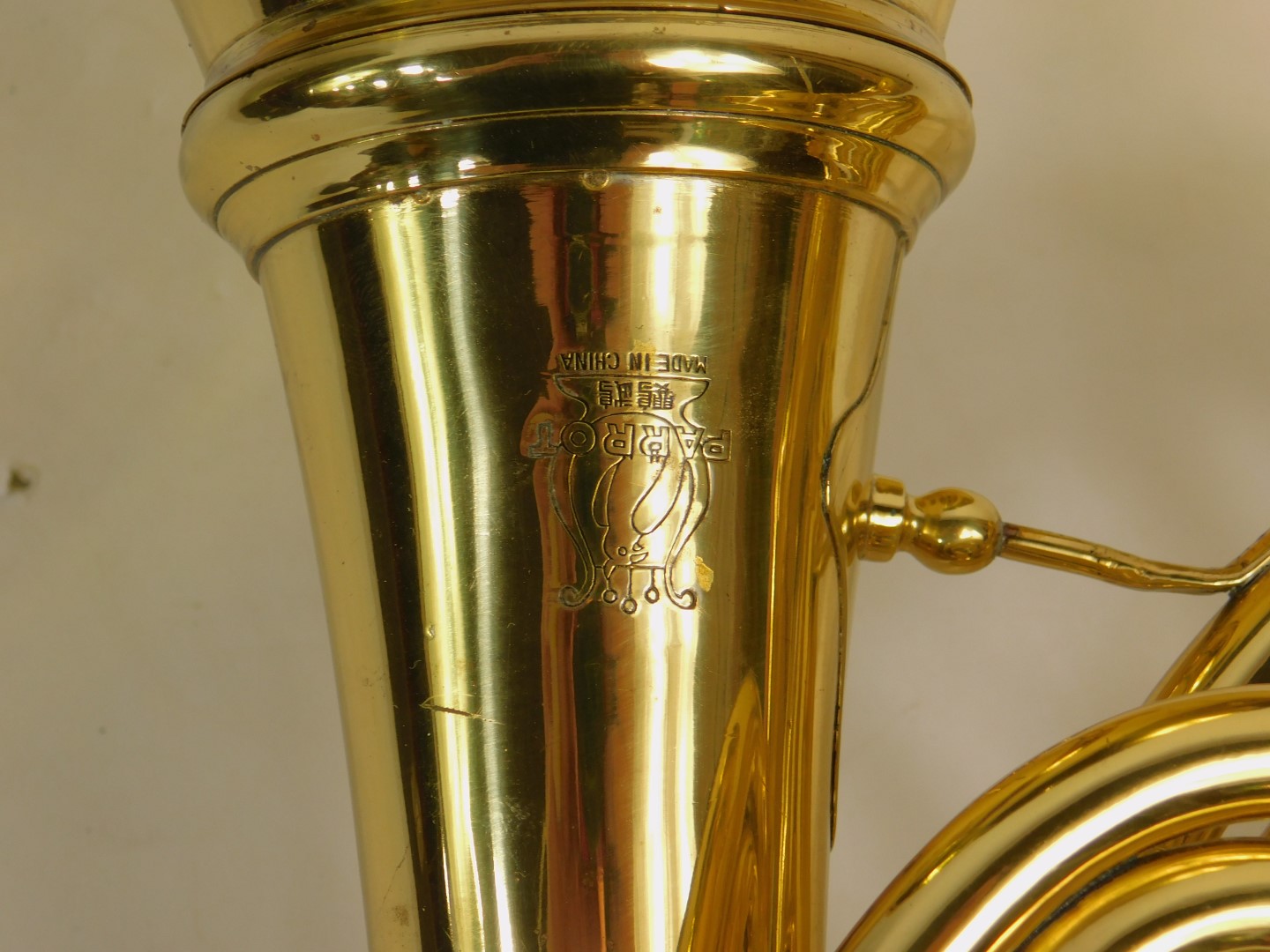 A Parrot brass French horn, cased. - Image 2 of 4