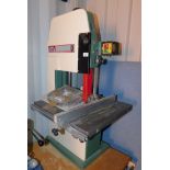 A Kity bench mounting vertical band saw, single phase.