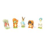 Beswick Beatrix Potter figures, to include Jemima Puddleduck, 1948 printed brown mark beneath,