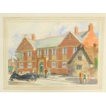 G H Thompson (FL.1885-). The New Inn, Phipps Ales Wines and Spirits, watercolour, signed, dated