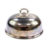 A Victorian silver plated meat dome, 46cm W, 30cm H.
